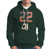 Veteran PTSD Hoodie 22 Every Day American Flag Dog Tags Suicide Awareness - Wonder Print Shop