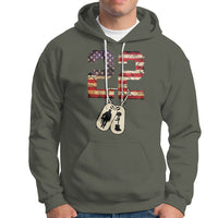 Veteran PTSD Hoodie 22 Every Day American Flag Dog Tags Suicide Awareness - Wonder Print Shop