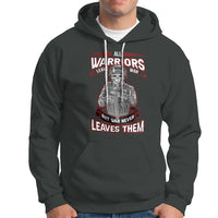 Veteran PTSD Hoodie All Warriors Leave War But War Never Leaves Them Skeleton Soldier - Wonder Print Shop