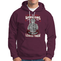 Veteran PTSD Hoodie All Warriors Leave War But War Never Leaves Them Skeleton Soldier - Wonder Print Shop