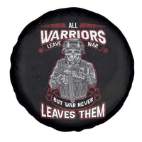 Veteran PTSD Spare Tire Cover All Warriors Leave War But War Never Leaves Them Skeleton Soldier
