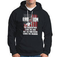 Veteran PTSD Hoodie Mission Save 22 Every Day American Flag Suicide Awareness - Wonder Print Shop