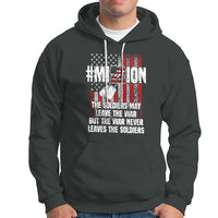 Veteran PTSD Hoodie Mission Save 22 Every Day American Flag Suicide Awareness - Wonder Print Shop