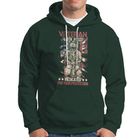 Veteran PTSD Hoodie Medicated For Your Protection American Flag Skeleton Soldier - Wonder Print Shop