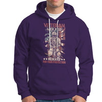 Veteran PTSD Hoodie Medicated For Your Protection American Flag Skeleton Soldier - Wonder Print Shop