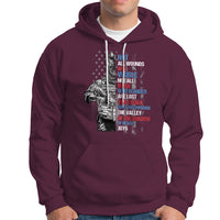 Veteran PTSD Hoodie Not All Wounds Are Visible Not All Those Who Wander Are Lost American Flag Soldier - Wonder Print Shop
