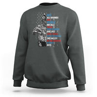 Veteran PTSD Sweatshirt Not All Wounds Are Visible Not All Those Who Wander Are Lost American Flag Soldier - Wonder Print Shop