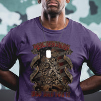 American Memorial T Shirt Real American Stand For The Flag Honor Who Died For It - Wonder Print Shop