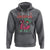 Skeleton Santa Hoodie Merry Christmas in July Summer Xmas Flamingo Float - Wonder Print Shop
