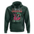 Skeleton Santa Hoodie Merry Christmas in July Summer Xmas Flamingo Float - Wonder Print Shop