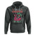 Skeleton Santa Hoodie Merry Christmas in July Summer Xmas Flamingo Float - Wonder Print Shop