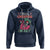 Skeleton Santa Hoodie Merry Christmas in July Summer Xmas Flamingo Float - Wonder Print Shop