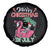 Skeleton Santa Spare Tire Cover Merry Christmas in July Summer Xmas Flamingo Float