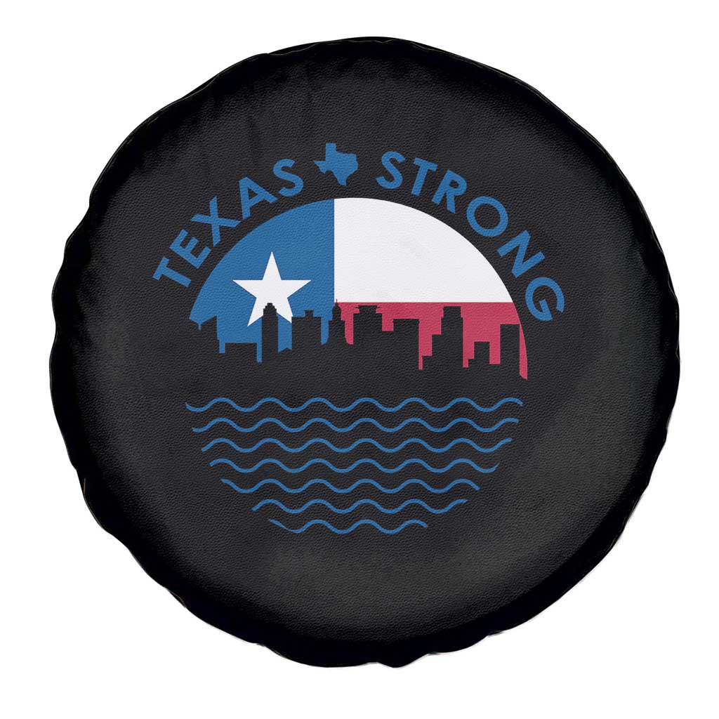 Strong Texas Spare Tire Cover Retro Flag Resilient Texans Pride - Wonder Print Shop