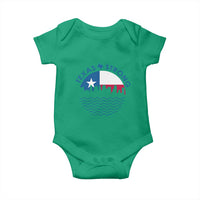 Strong Texas Baby Onesie Retro Flag Resilient Texans Pride - Wonder Print Shop