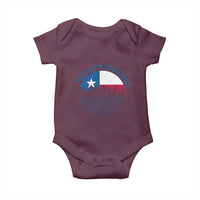 Strong Texas Baby Onesie Retro Flag Resilient Texans Pride - Wonder Print Shop