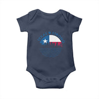 Strong Texas Baby Onesie Retro Flag Resilient Texans Pride - Wonder Print Shop