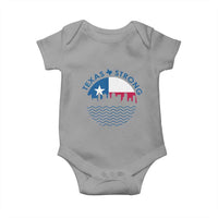 Strong Texas Baby Onesie Retro Flag Resilient Texans Pride - Wonder Print Shop