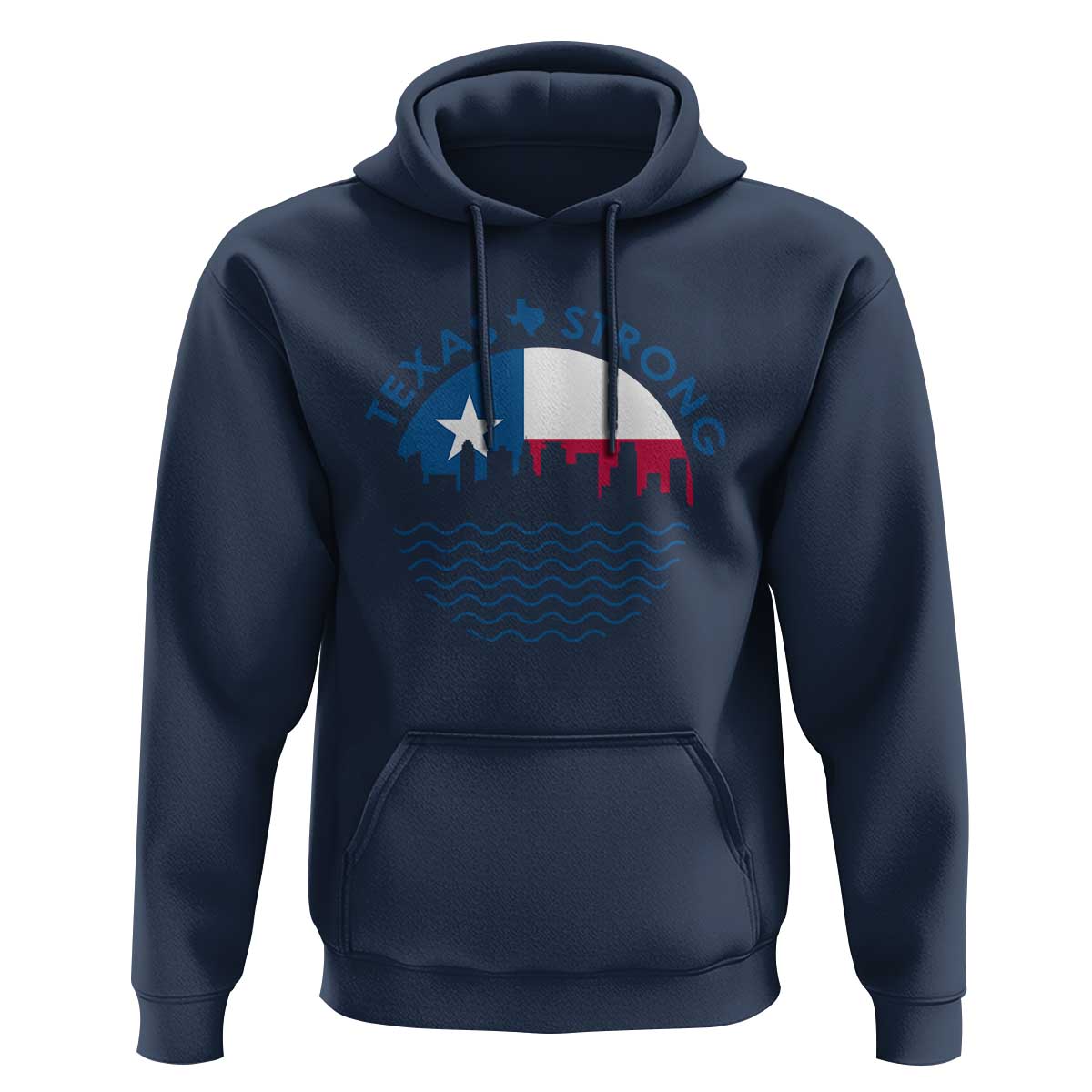 Strong Texas Hoodie Retro Flag Resilient Texans Pride - Wonder Print Shop