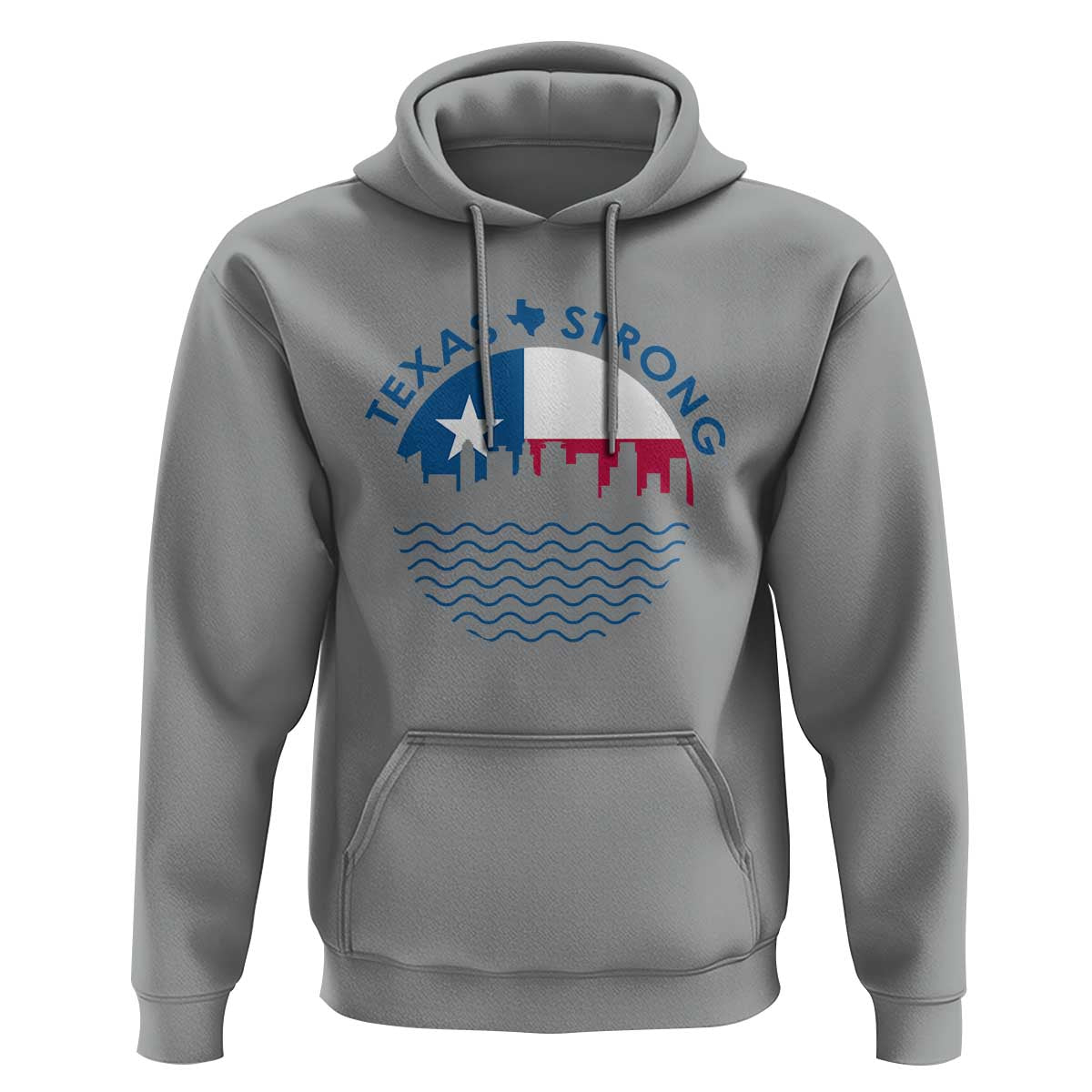 Strong Texas Hoodie Retro Flag Resilient Texans Pride - Wonder Print Shop