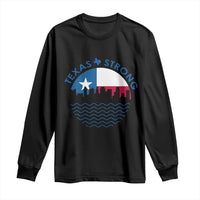 Strong Texas Long Sleeve Shirt Retro Flag Resilient Texans Pride - Wonder Print Shop