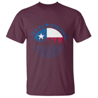 Strong Texas T Shirt Retro Flag Resilient Texans Pride - Wonder Print Shop