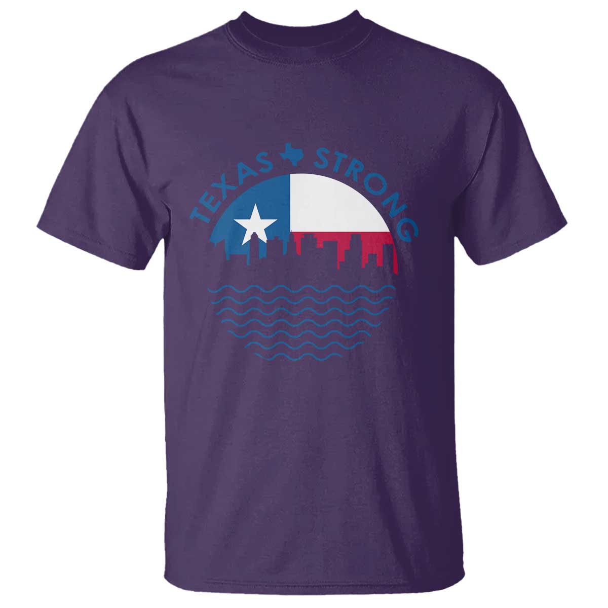 Strong Texas T Shirt Retro Flag Resilient Texans Pride - Wonder Print Shop