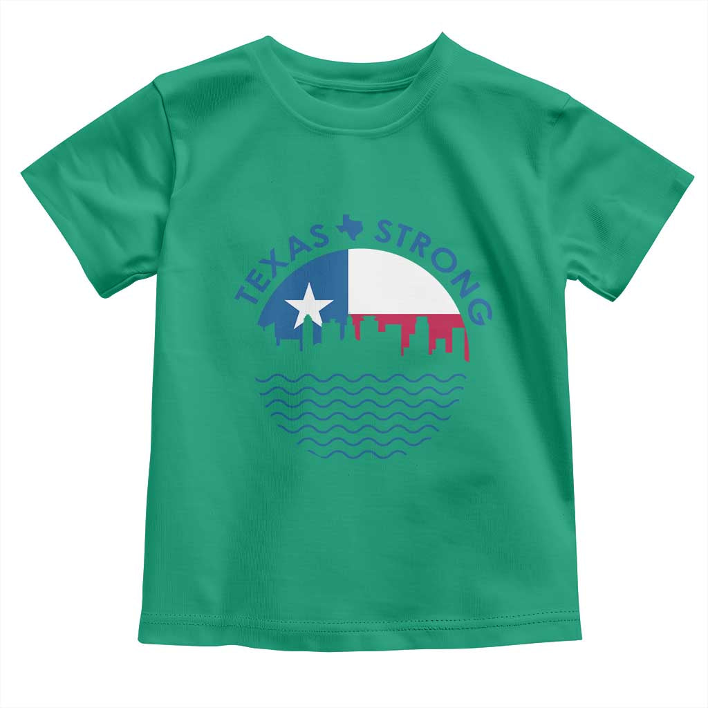 Strong Texas Toddler T Shirt Retro Flag Resilient Texans Pride - Wonder Print Shop