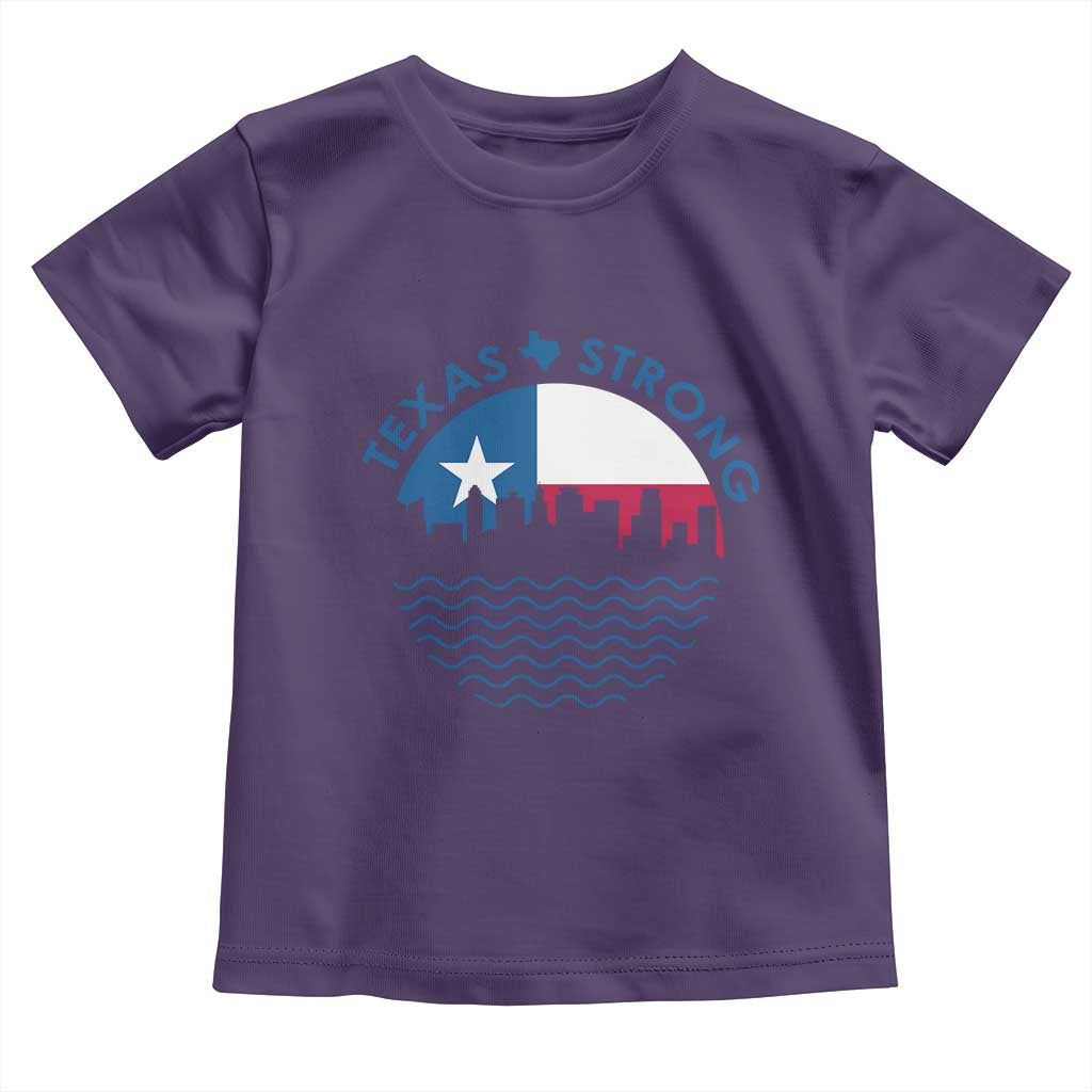 Strong Texas Toddler T Shirt Retro Flag Resilient Texans Pride - Wonder Print Shop