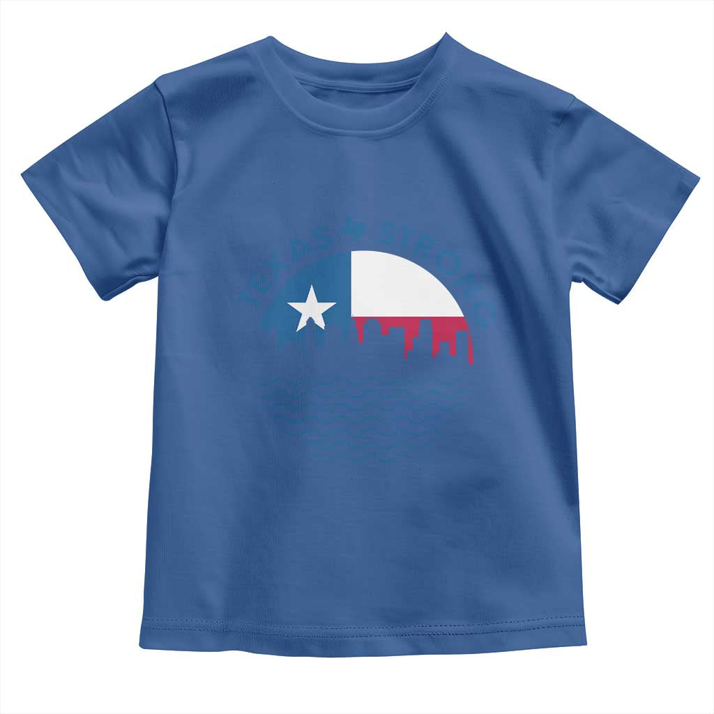 Strong Texas Toddler T Shirt Retro Flag Resilient Texans Pride - Wonder Print Shop