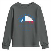Strong Texas Youth Sweatshirt Retro Flag Resilient Texans Pride - Wonder Print Shop