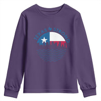 Strong Texas Youth Sweatshirt Retro Flag Resilient Texans Pride - Wonder Print Shop