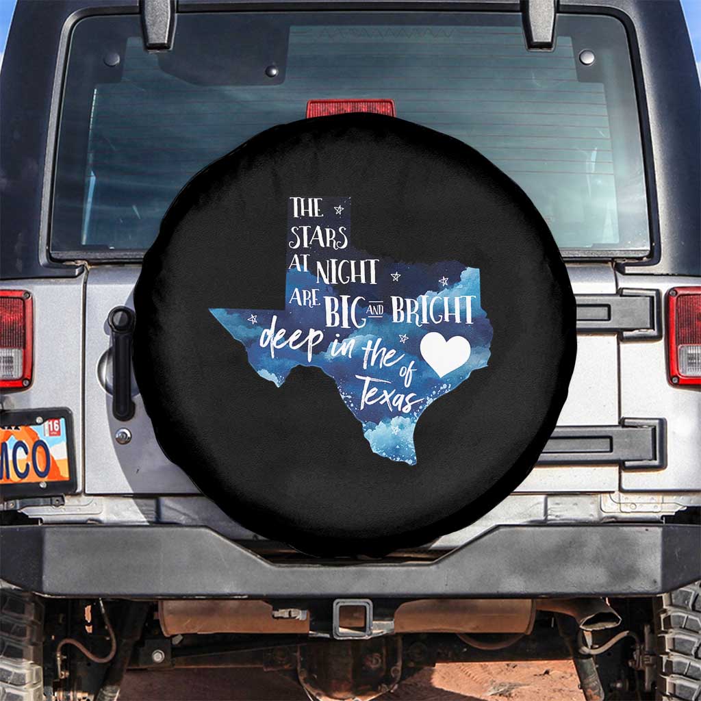Texas Pride Spare Tire Cover The Stars at Night Are Big and Bright - Wonder Print Shop