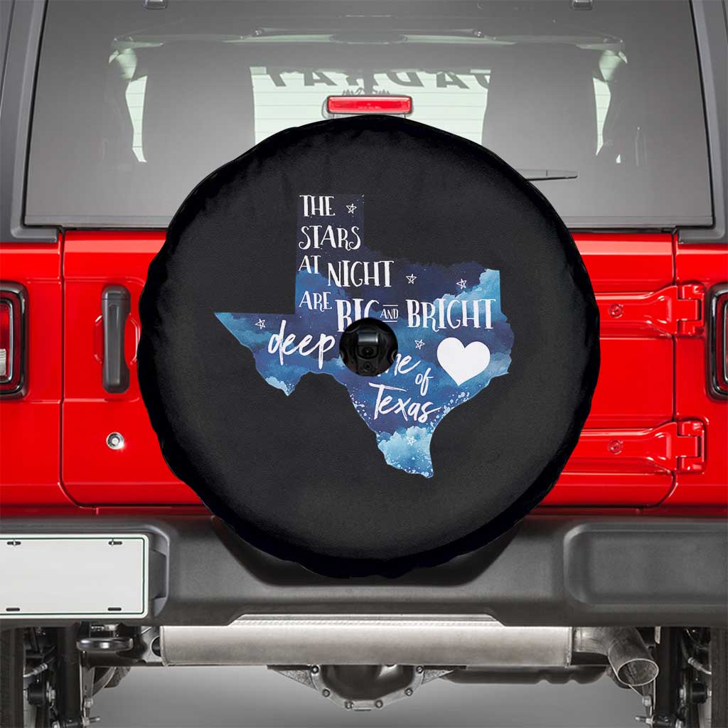 Texas Pride Spare Tire Cover The Stars at Night Are Big and Bright - Wonder Print Shop