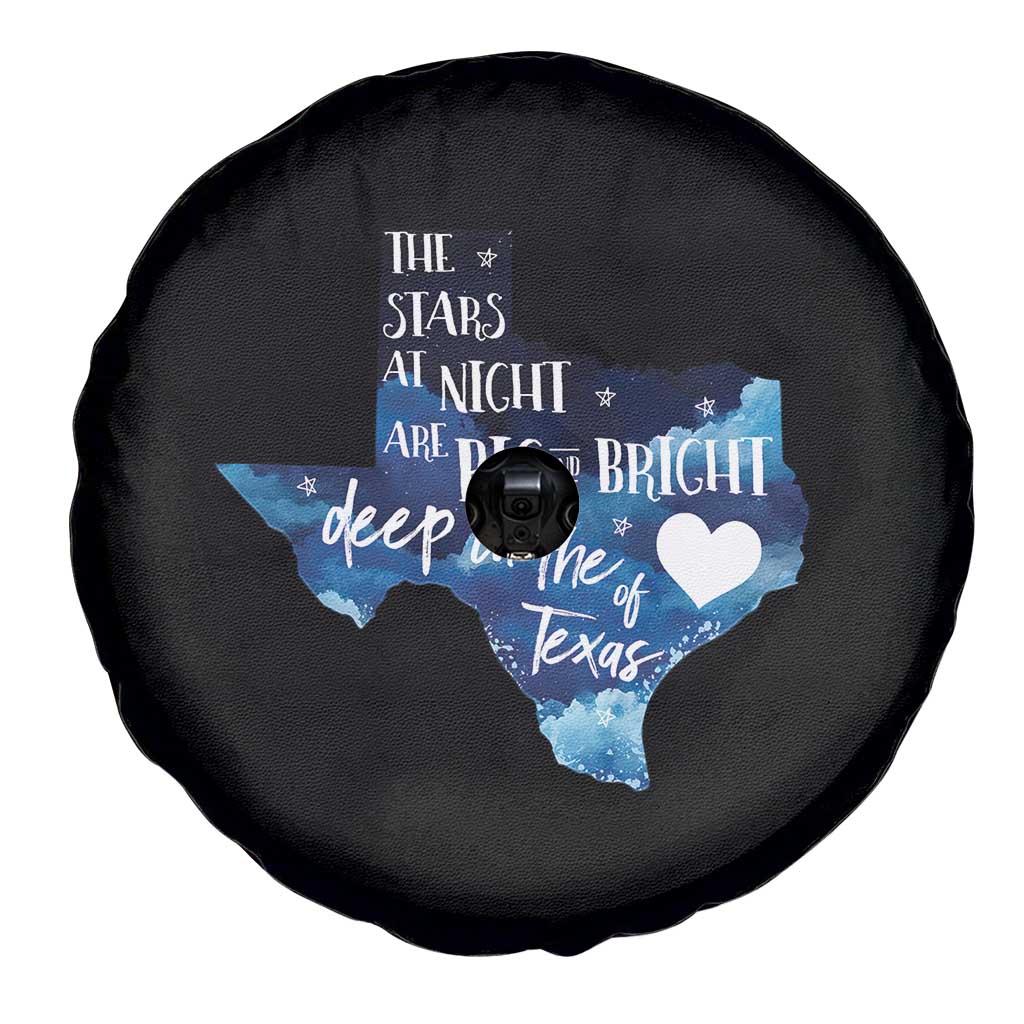 Texas Pride Spare Tire Cover The Stars at Night Are Big and Bright - Wonder Print Shop