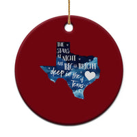 Texas Pride Ceramic Ornament The Stars at Night Are Big and Bright - Wonder Print Shop