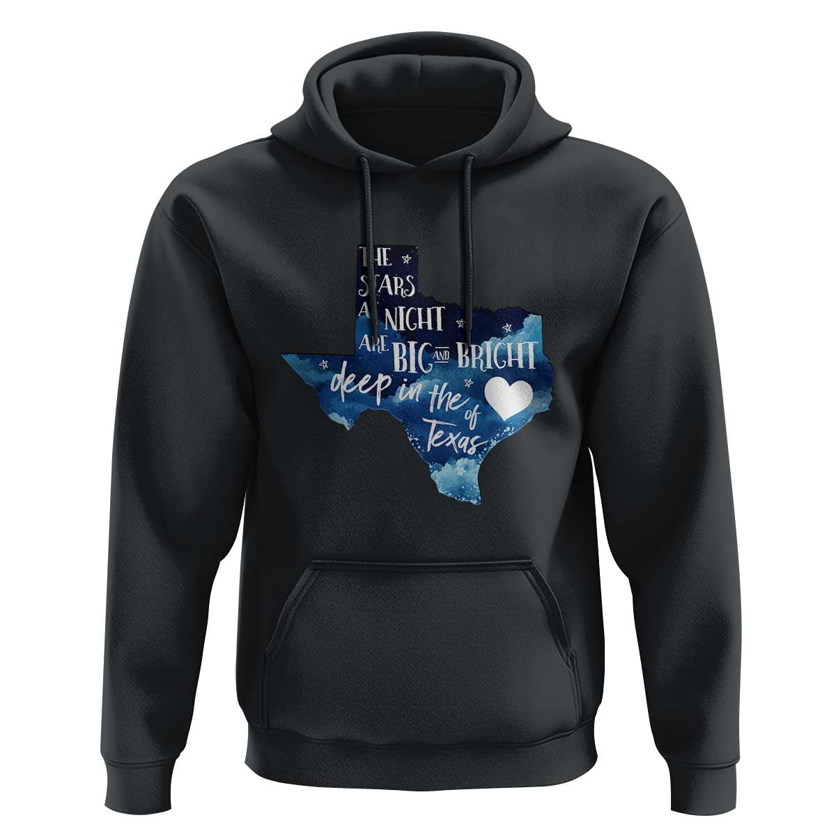 Texas Pride Hoodie The Stars at Night Are Big and Bright - Wonder Print Shop