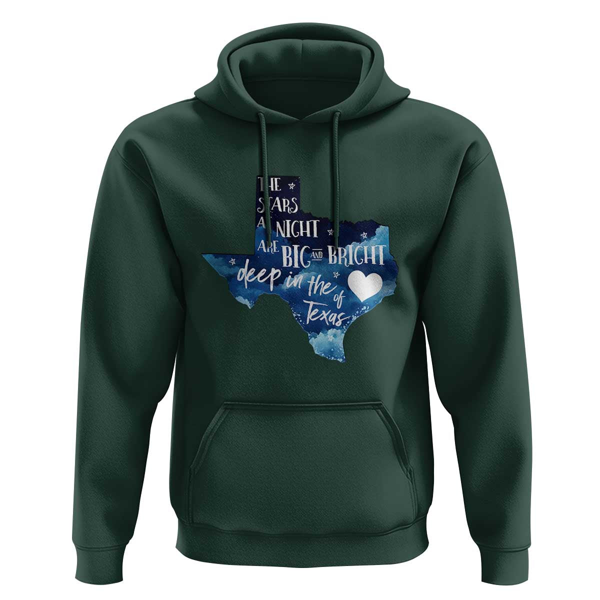 Texas Pride Hoodie The Stars at Night Are Big and Bright - Wonder Print Shop