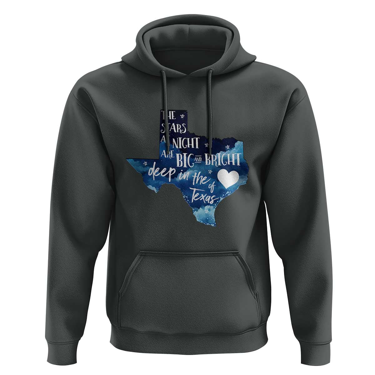 Texas Pride Hoodie The Stars at Night Are Big and Bright - Wonder Print Shop