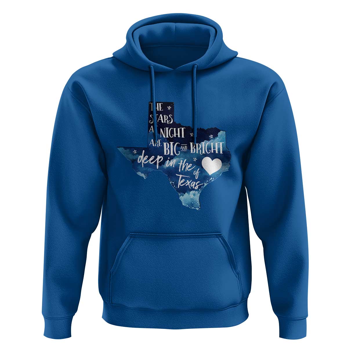 Texas Pride Hoodie The Stars at Night Are Big and Bright - Wonder Print Shop