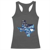 Texas Pride Racerback Tank Top The Stars at Night Are Big and Bright - Wonder Print Shop