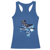 Texas Pride Racerback Tank Top The Stars at Night Are Big and Bright - Wonder Print Shop