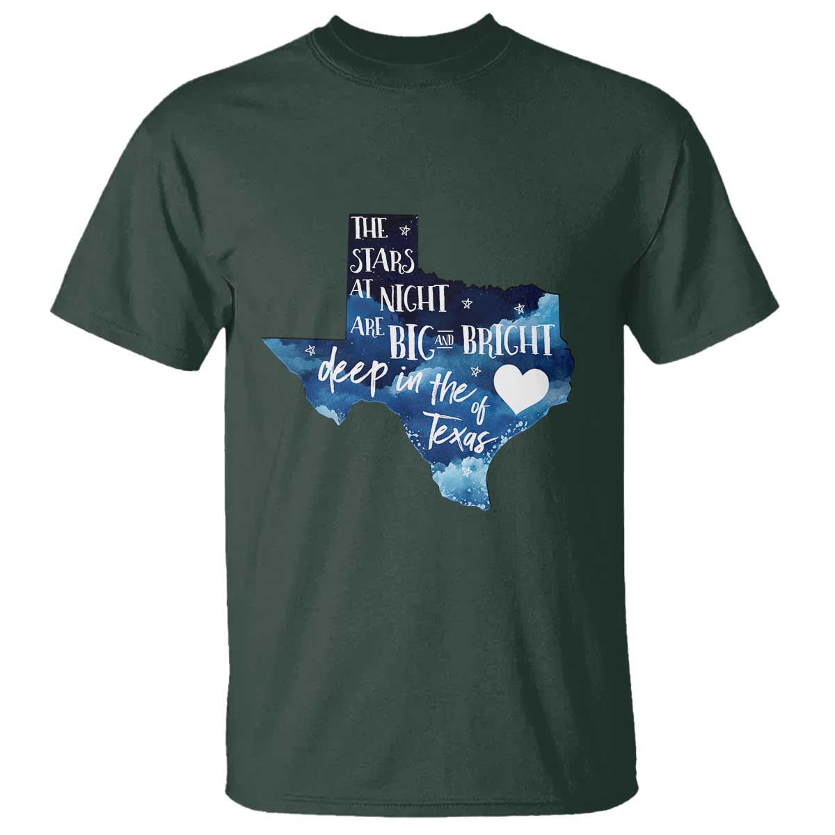 Texas Pride T Shirt The Stars at Night Are Big and Bright - Wonder Print Shop