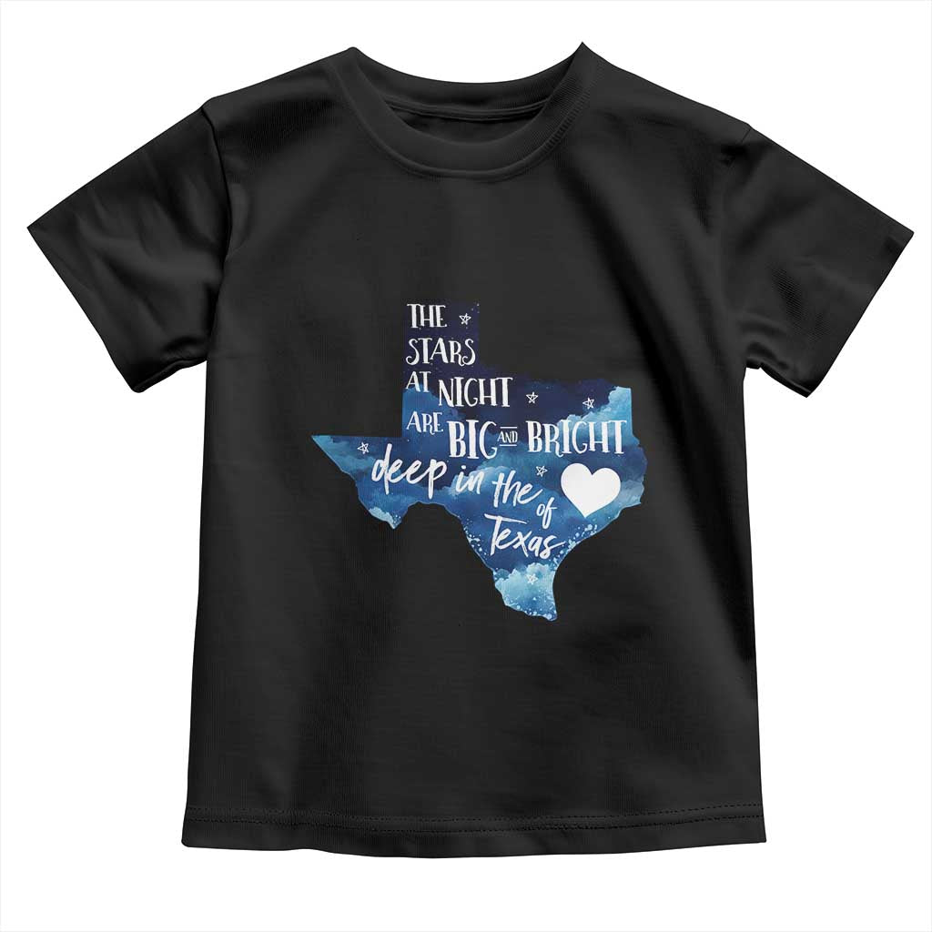 Texas Pride Toddler T Shirt The Stars at Night Are Big and Bright - Wonder Print Shop