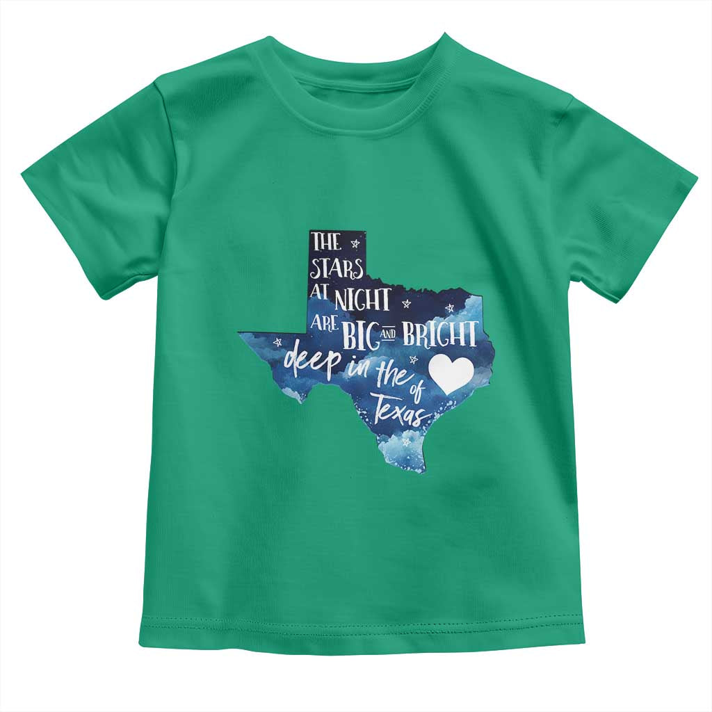Texas Pride Toddler T Shirt The Stars at Night Are Big and Bright - Wonder Print Shop