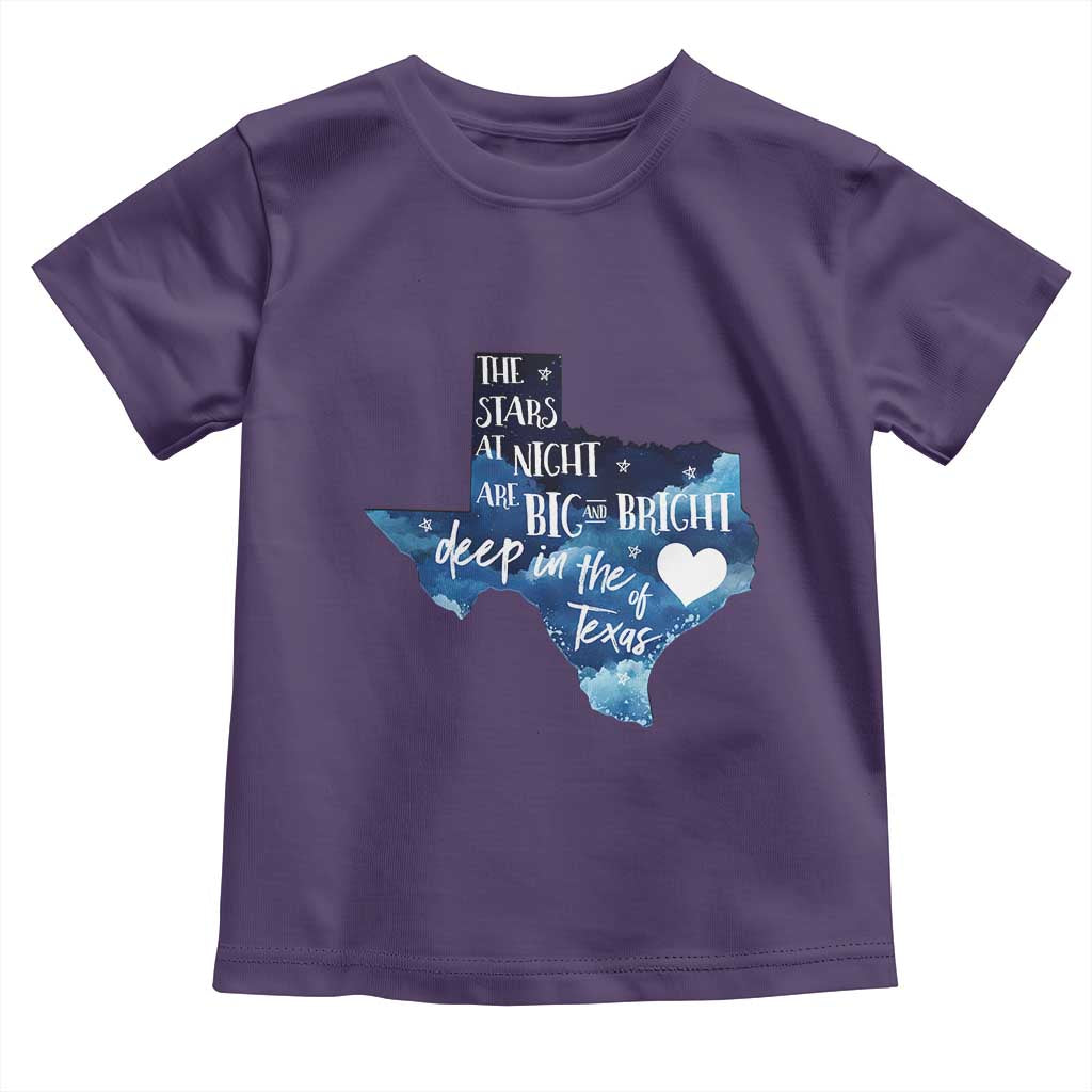 Texas Pride Toddler T Shirt The Stars at Night Are Big and Bright - Wonder Print Shop