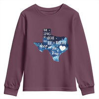 Texas Pride Youth Sweatshirt The Stars at Night Are Big and Bright - Wonder Print Shop