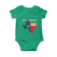 Strong Texas Baby Onesie Retro Lone Star State Pride Distressed Flag - Wonder Print Shop