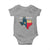 Strong Texas Baby Onesie Retro Lone Star State Pride Distressed Flag - Wonder Print Shop
