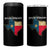 Strong Texas 4 in 1 Can Cooler Tumbler Retro Lone Star State Pride Distressed Flag - Wonder Print Shop